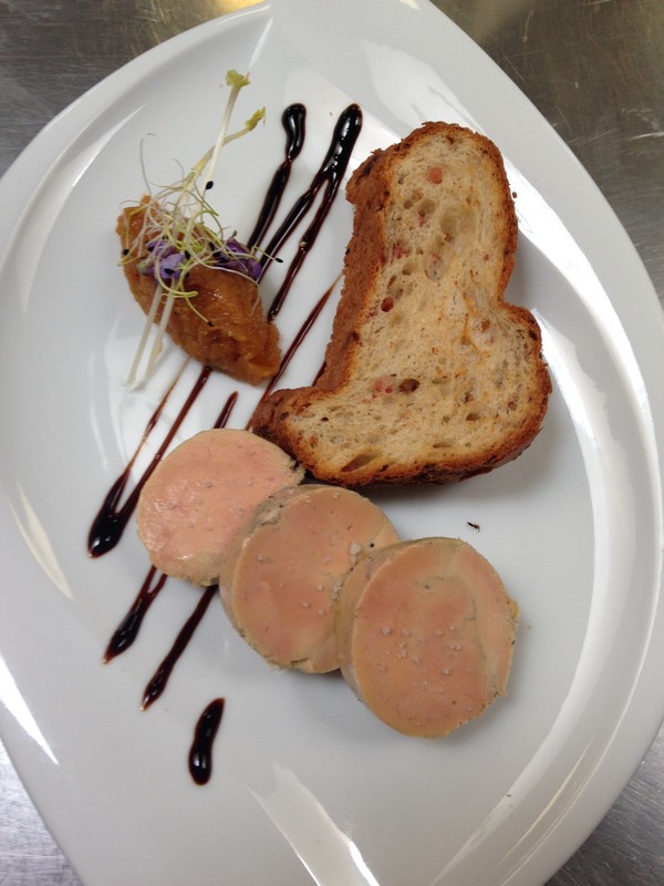 plat foie gras